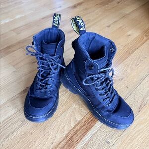 Dr. Martens Black Coms Tech Combat Lace-Up Boots